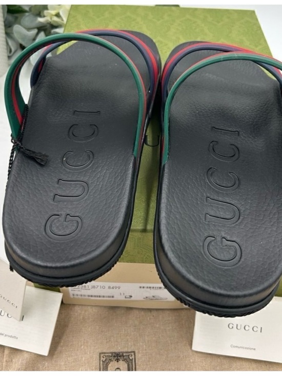 Men\'s Gucci, Agrado double strap sandals size 11, made in Italy main image 5